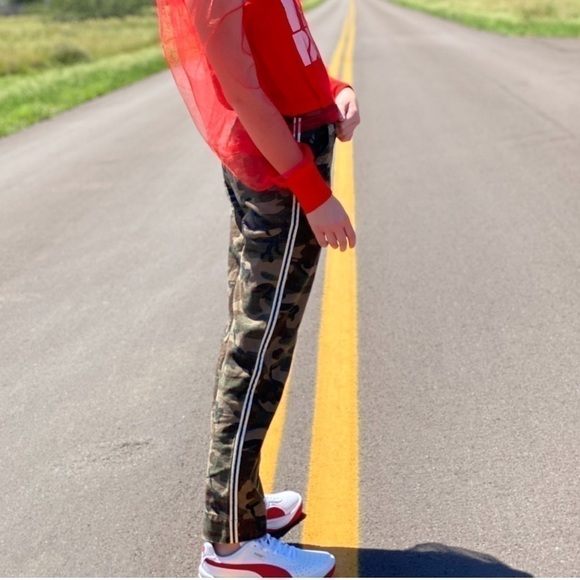 #93 Abercrombie & Fitch Camo Annie High Rise Ankle Straight - Picture 3 of 12